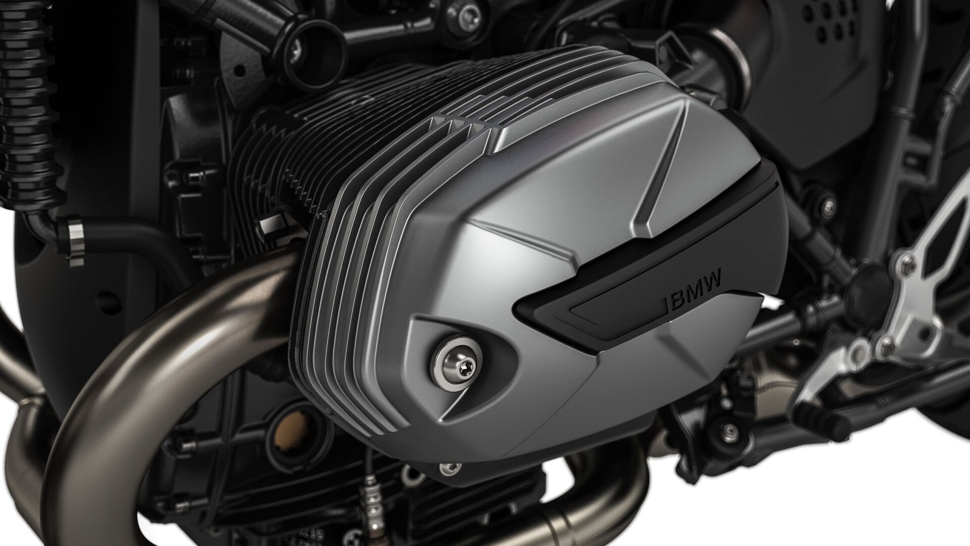 Vemos el motor bóxer de la R nineT Urban G / S.